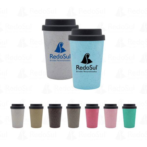 RD 8108596-Copo de Café Personalizado ecológico com fibra de bambu RD 8108596-Copo de Café Personalizado ecológico com fibra de bambu